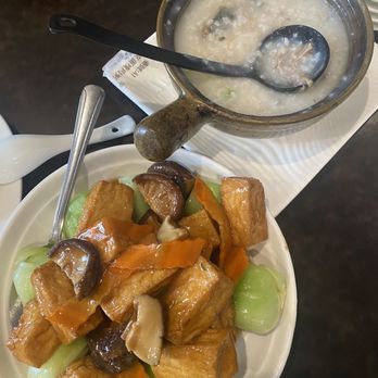 Ichi Ramen - Mushroom tofu and congee with pork and century egg - Ramen Near Me - San Bruno, California