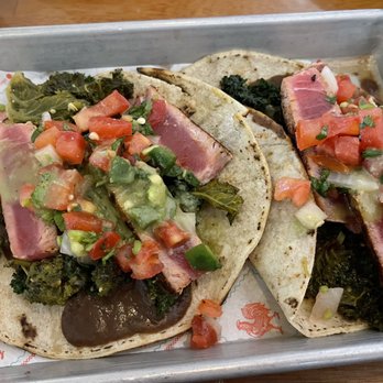 Jose and Sons - Blackened Ahi Tuna Tacos...I thought it lacked flavor. - New American Near Me - Raleigh, North Carolina Jose and Sons - Blackened Ahi Tuna Tacos...I thought it lacked flavor. - New American Near Me - Raleigh, North Carolina
