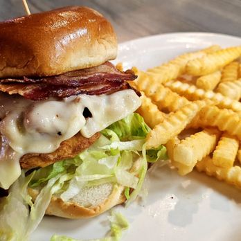 Breakfastime - Chicken bacon provolone sandwich with fries - Breakfast & Brunch Near Me - Winston-Salem, North Carolina