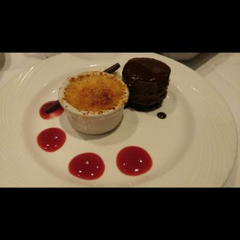 Summit House - Chocolate cake with creme brulee! The chocolate was very rich and the brulee was was perfectly creamy - Steakhouses Near Me - Fullerton, California Summit House - Chocolate cake with creme brulee! The chocolate was very rich and the brulee was was perfectly creamy - Steakhouses Near Me - Fullerton, California