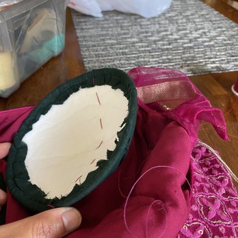 Rubys Collection - Pads on inside of garment attached with a single running stitch - Jewelry Near Me - Tysons, Virginia