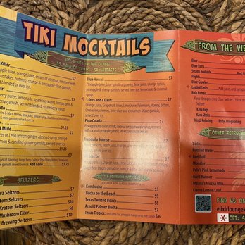 Elixir Lounge Kava Bar - The menu as of 12/16/2022 - Tiki Bars Near Me - Spring, Texas Elixir Lounge Kava Bar - The menu as of 12/16/2022 - Tiki Bars Near Me - Spring, Texas