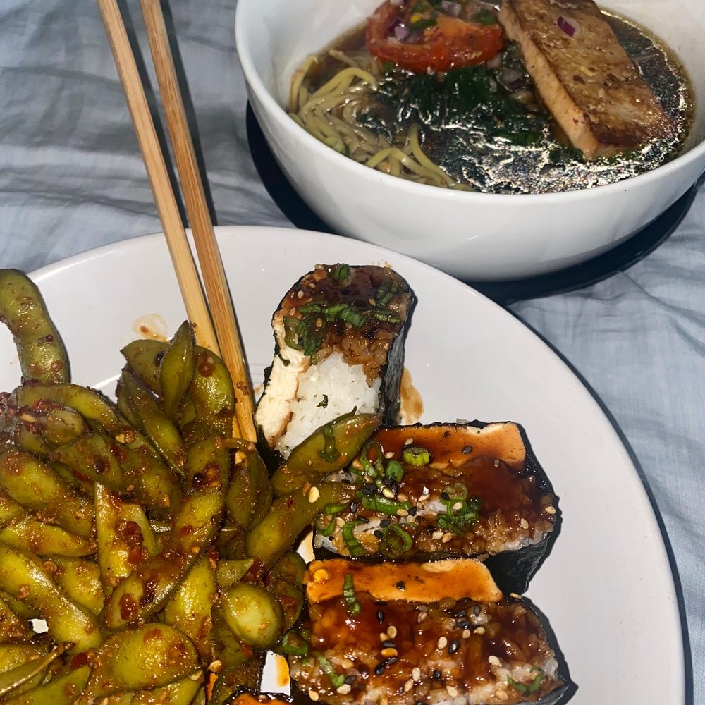 Konfucious Eats - Vegan edamame, tofu masubi, vegan ramen - Ramen Near Me - Modesto, California Konfucious Eats - Vegan edamame, tofu masubi, vegan ramen - Ramen Near Me - Modesto, California