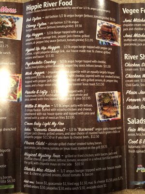 Menu photo 5 Hippie Chic's River Shack Concan, TX