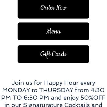 Latin Bites - Please note that although this says happy hour ends at 6:30 PM, it's actually 6 PM. And for goodness sake, don't ask them about it! - Latin American Near Me - Houston, Texas