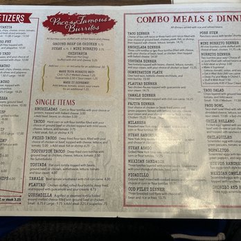 Paco's Of Mt. Clemens - Menu - apps & entrees - Mexican Near Me - Mount Clemens, Michigan