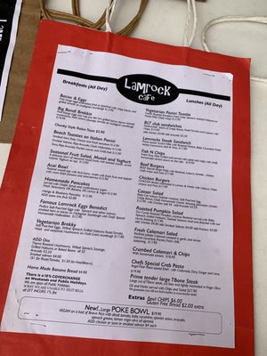 Menu photo 1 Lamrock cafe Sydney, NSW
