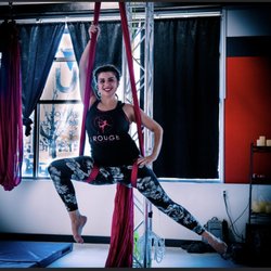 J. Rouge Fitness - Michaela- our aerial silks instructor.