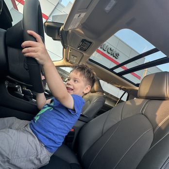 Longo Toyota - Our son test driving our family vehicle. - Car Dealers Near Me - El Monte, California Longo Toyota - Our son test driving our family vehicle. - Car Dealers Near Me - El Monte, California