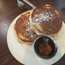 Pancakes are crisped up with butter but I prefer mine a little more fluffy and less crunchy. Could grow on me lol Pancakes are crisped up with butter but I prefer mine a little more fluffy and less crunchy. Could grow on me lol