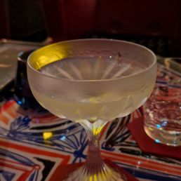 Beyond The Grind- Ketel One Vodka, Spent Coffee Distillate, Split Milk Vermouth, Raspberry
