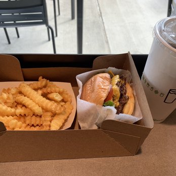 Shake Shack Cabin John - MD - Fries, Double Shack Burger and Large Coke Zero - Burgers Near Me - Potomac, Maryland Shake Shack Cabin John - MD - Fries, Double Shack Burger and Large Coke Zero - Burgers Near Me - Potomac, Maryland