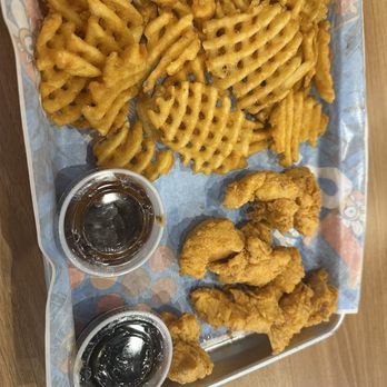 Atomic Wings - Boneless wings with sauce on the side and waffle fries! - Chicken Wings Near Me - Williamsburg, Virginia Atomic Wings - Boneless wings with sauce on the side and waffle fries! - Chicken Wings Near Me - Williamsburg, Virginia