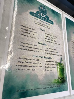 Menu photo 2 Juicy Bubbles Cafe Scarborough, ON