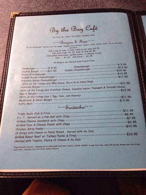 Menu photo 7 By the Bay Cafe Sekiu, WA Menu photo 7 By the Bay Cafe Sekiu, WA