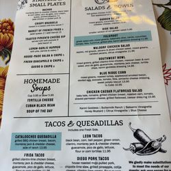 Kanini's - Menu