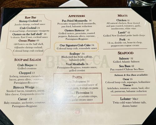 Menu photo 3 Bistecca Washington, PA Menu photo 3 Bistecca Washington, PA