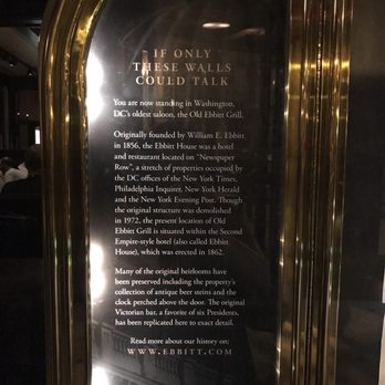 Old Ebbitt Grill - Bars Near Me - Washington, DC, District of Columbia Old Ebbitt Grill - Bars Near Me - Washington, DC, District of Columbia