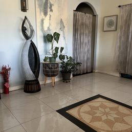 Entrance to the massage area