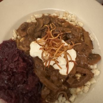 Schnitzel Kitchen - Beef Stroganoff - German Near Me - Sarasota, Florida Schnitzel Kitchen - Beef Stroganoff - German Near Me - Sarasota, Florida