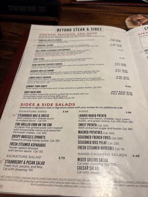 Menu photo 1 LongHorn Steakhouse Williston, VT