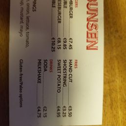 Menu - simple and to the point