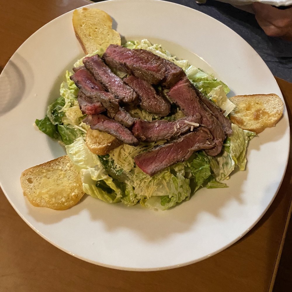 Cassie's Steakhouse - Caesar salad with added steak - Steakhouses Near Me - Cody, Wyoming