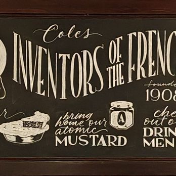 Cole's French Dip - Wall sign - Bars Near Me - Los Angeles, California Cole's French Dip - Wall sign - Bars Near Me - Los Angeles, California