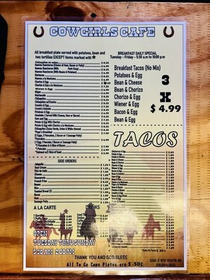 Menu photo 3 Cowgirls Cafe San Antonio, TX Menu photo 3 Cowgirls Cafe San Antonio, TX