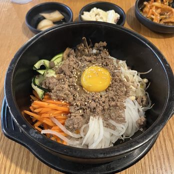 Haju Kitchen - Hot stone beef bibimbap with side dishes - Korean Near Me - Boston, Massachusetts Haju Kitchen - Hot stone beef bibimbap with side dishes - Korean Near Me - Boston, Massachusetts