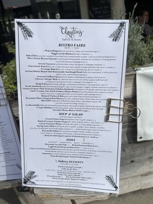 Menu photo 3 Clayton's Bakery & Bistro Coronado, CA