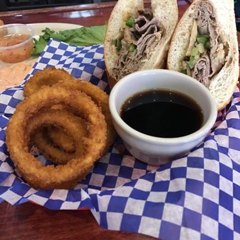 Three Lyons Pub - London Boil, with onion rings as side - Pubs Near Me - Fargo, North Dakota Three Lyons Pub - London Boil, with onion rings as side - Pubs Near Me - Fargo, North Dakota