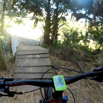 Mala Compra Mtb Trails - Ramp Bridge inside CLOUD 9 - Mountain Biking Near Me - Palm Coast, Florida