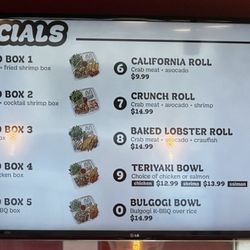 Louisiana Fish Market - Current menu; December 2025