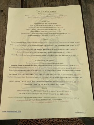 Menu photo 2 Palmer Arms Windsor, WNM
