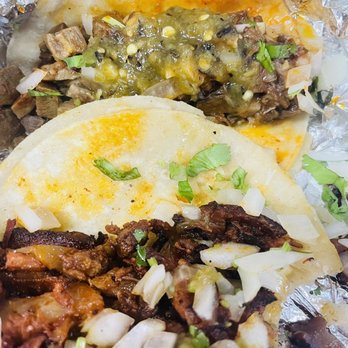 El Rey - Pastor and a better pic of lengua in back. Pretty gd size tacos - Mexican Near Me - Chino, California El Rey - Pastor and a better pic of lengua in back. Pretty gd size tacos - Mexican Near Me - Chino, California