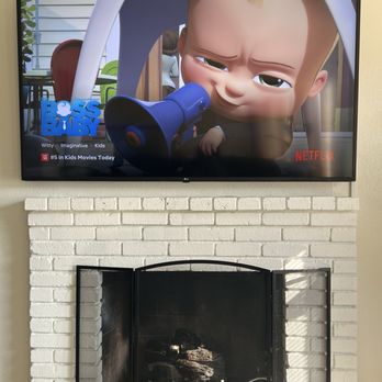 MVP - Mobile Video Plus - Tv mounted on wall - Home Theatre Installation Near Me