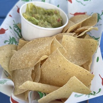North Shore Tacos - Chips and guac - Food Trucks Near Me - Haleiwa, Hawaii