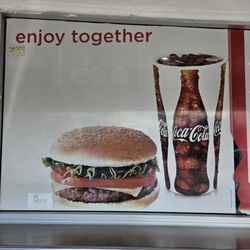 Queens Burgers - Their ad on the window