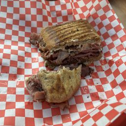 Reuben on rye was delicious. Reuben on rye was delicious.