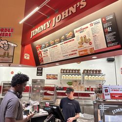 Jimmy John's - The menu and you order at.