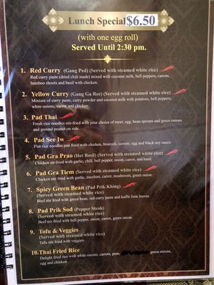 Menu photo 7 Tum Nak Thai Mesa, AZ