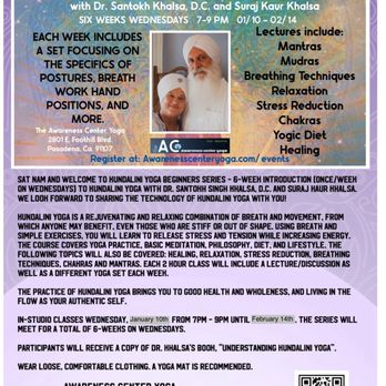 Awareness Center - Sign up for the next 6 week series! Info in our website.
https://www.eventbrite.com/e/787491386937?aff=ebdsshios - Yoga Near Me - Pasadena, California Awareness Center - Sign up for the next 6 week series! Info in our website.
https://www.eventbrite.com/e/787491386937?aff=ebdsshios - Yoga Near Me - Pasadena, California