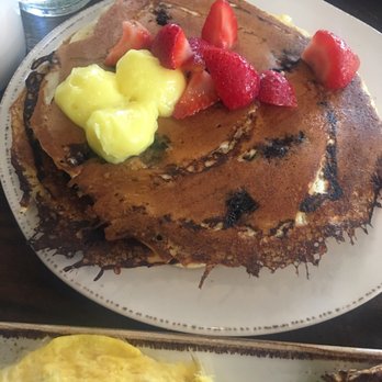 First Watch - Whole Grain Lemon Ricotta Pancakes with added blueberries!!! AMAZING!!! - Breakfast & Brunch Near Me - Fort Worth, Texas First Watch - Whole Grain Lemon Ricotta Pancakes with added blueberries!!! AMAZING!!! - Breakfast & Brunch Near Me - Fort Worth, Texas