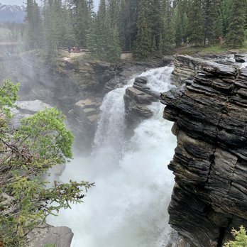 Athabasca Falls - One more angle of Athabasca Falls. - Hiking Near Me - Jasper, Alberta
