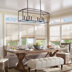 AAA Blind & Shutter Factory - Beautiful kitchen transformed by cellular shades