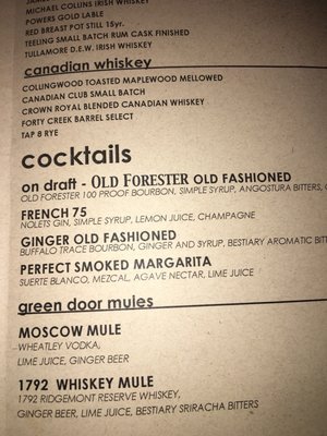 Menu photo 6 The Green Door Tavern Chicago, IL Menu photo 6 The Green Door Tavern Chicago, IL