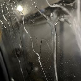 From inside car