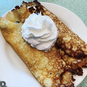 P&G's Pamela's Diner - Blueberry Pamela's Famous Crepe Hotcakes with blueberries and sour cream - Breakfast & Brunch Near Me - Pittsburgh, Pennsylvania P&G's Pamela's Diner - Blueberry Pamela's Famous Crepe Hotcakes with blueberries and sour cream - Breakfast & Brunch Near Me - Pittsburgh, Pennsylvania