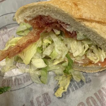 West Coast Sourdough - The BLT- the bacon is very thin and undercooked looking. The sandwich was mostly bread and lettuce. - Sandwiches Near Me - Granite Bay, California West Coast Sourdough - The BLT- the bacon is very thin and undercooked looking. The sandwich was mostly bread and lettuce. - Sandwiches Near Me - Granite Bay, California